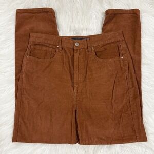 Indigo Rising Rust Brown Corduroy High Rise Straight Leg Pants 9/29